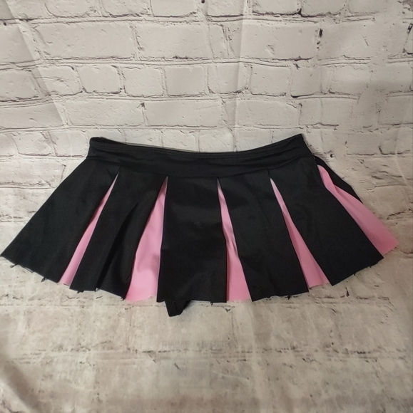 Kuromi Contrast Skirted Swim Bottoms Cosplay Cheerleader Sanrio Skort Large - Picture 2 of 10